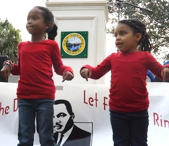 Two little girls take part in MLK festivities in New Smyrna Beach / Headline Surfer